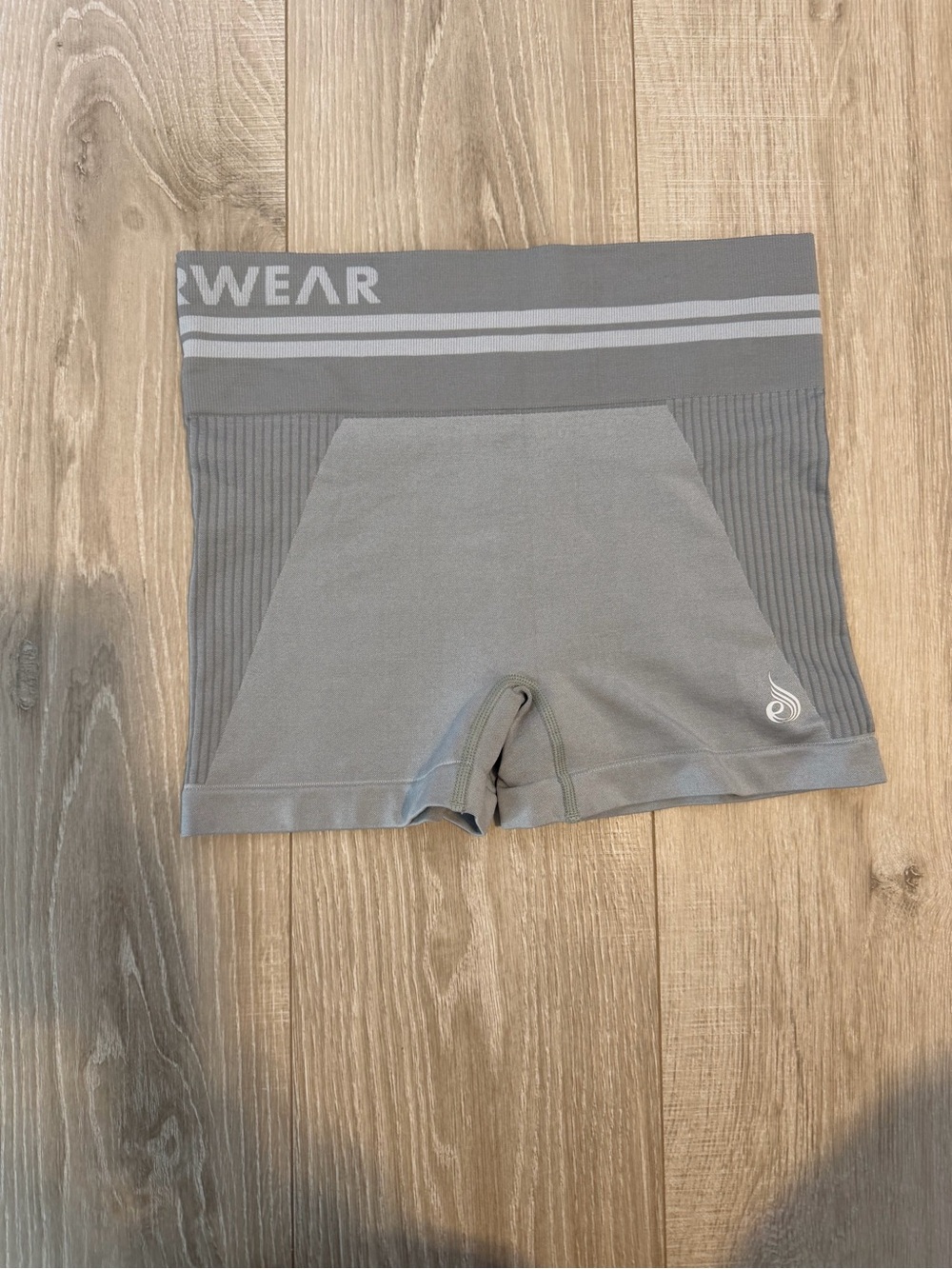 Ryderwear Gray Seamless High-Waist Workout Shorts